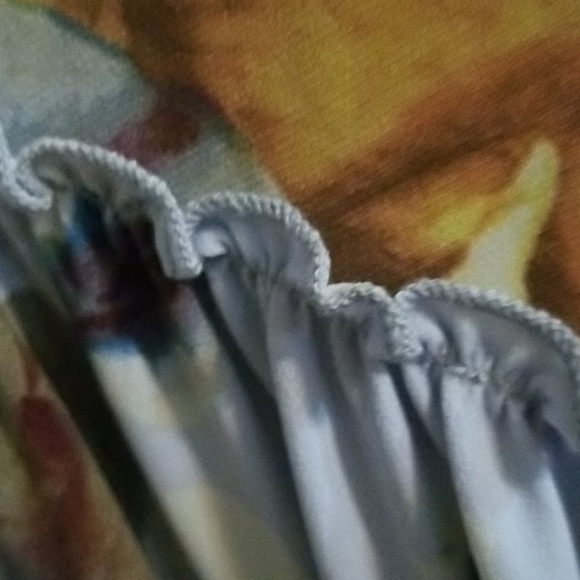 Entro Buttery soft ruffled babydoll v neck floral - Picture 5 of 8